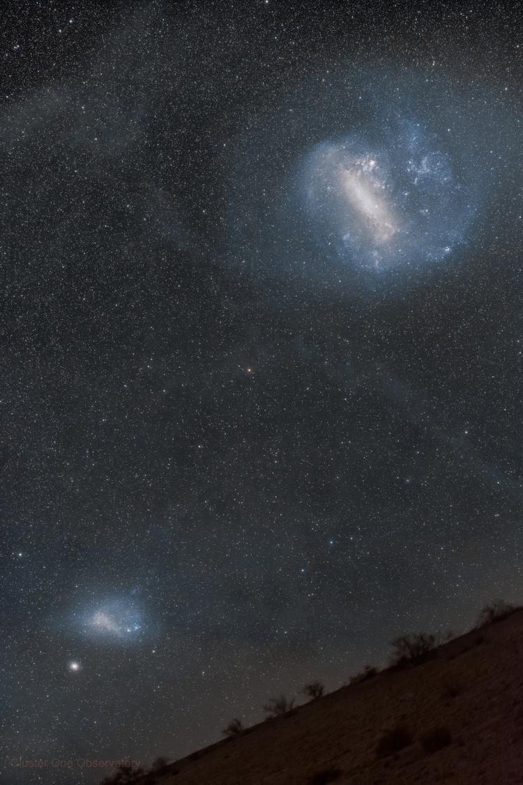 Magellanic Clouds over Chile