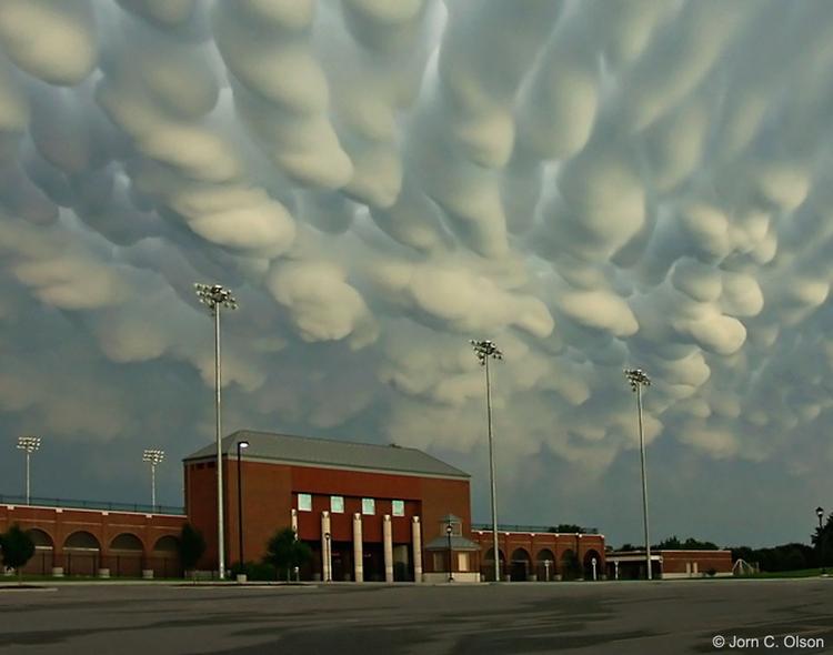 Mammatus Clouds over Nebraska